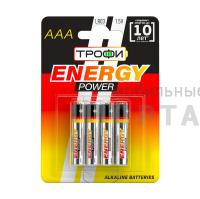 Элемент питания Трофи LR03 4BL ENERGY POWER Alkaline (40/960/30720)