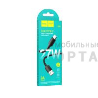 Кабель Usb to Type-c HOCO X96 Hyper, 1.0м, PD27Вт, 3.0А, цвет: чёрный (1/31/310)