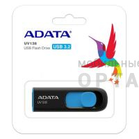 Флешка USB3.0 128 Гб A-Data  UV128  чёрный/синий