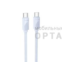 Кабель Usb to Type-c HOCO X114 Energy, 1.0м, круглый, 3.0А, ПВХ, цвет: голубой (1/31/310)