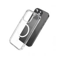 Чехол HOCO Magnetic series airbag, iPhone 15, прозрачный
