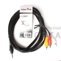 Кабель соединительный TELECOM 3xRCA (M) / 3xRCA (M), 3 м. (1/100)