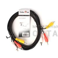 Кабель соединительный TELECOM 3.5 Jack (M) / 3 RCA (M), 3 м. (1/100)