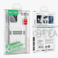 Чехол Hoco Premium Magnetic series airbag, iPhone 16, transparent