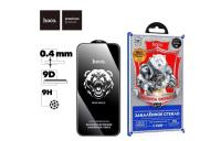 Стекло защитное HOCO A777 Bear Shield, черная рамка, iPhone 16 Pro Max