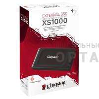 Внешний SSD  Kingston 1 TB  XS1000, чёрный, USB 3.2 Gen 2x2, Type-C Внешний SSD  Kingston 1 TB  XS1000, чёрный, USB 3.2 Gen 2x2, Type-C