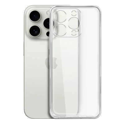 Чехол прозрачный силикон в техпаке, для iPhone 16 Pro Max