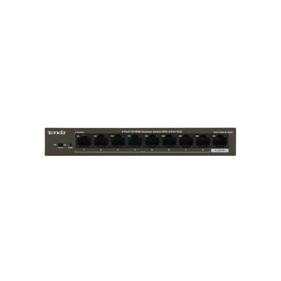 Коммутатор TENDA TEF1109P-8-102W (L2) 9x100Мбит/с 8PoE 92W неуправляемый