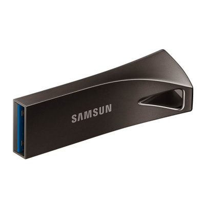 Флешка USB3.1 128 Гб Samsung  Bar Plus  серый (300 МВ/s)