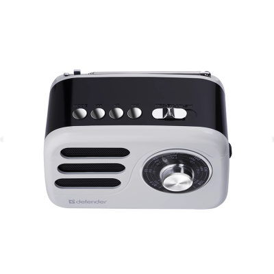 Радиоприёмник DEFENDER Signal 5Вт FM/AM/SW/BT/USB/TF/1200мАч, черно-белый (1/27)