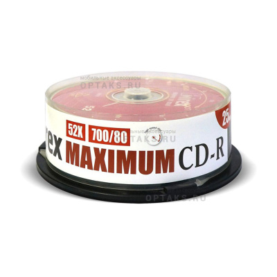 Диск MIREX CD-R 52X 700MB  Cake box 25 (25/300)