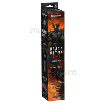 Коврик для компьютерной мыши DEFENDER Black Ultra XXL 900*450*3мм (1/20)